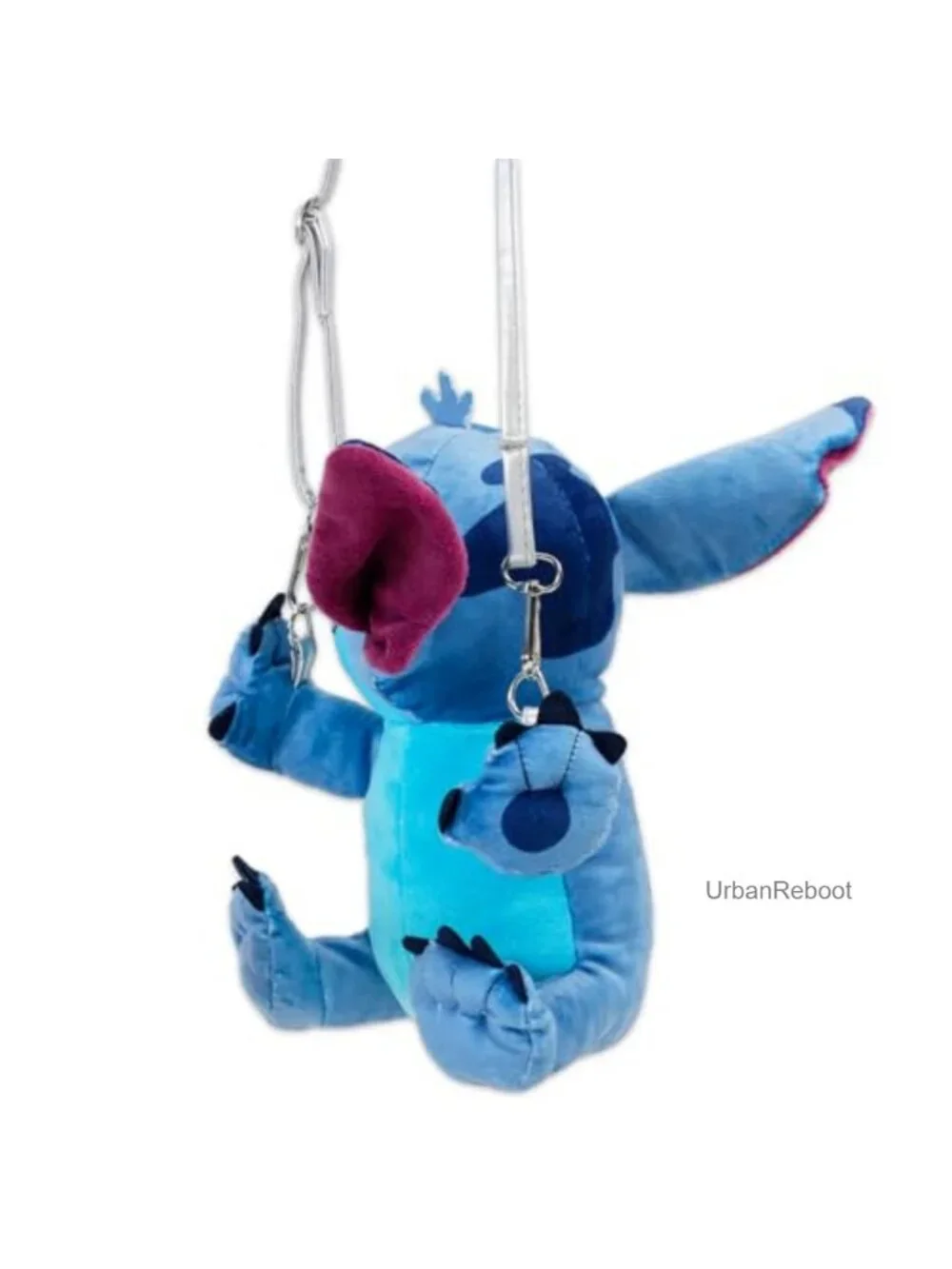 Disney Stitch Crossbody Bag Set Plush Hugger Purse Tattoos Girls Zip Closure